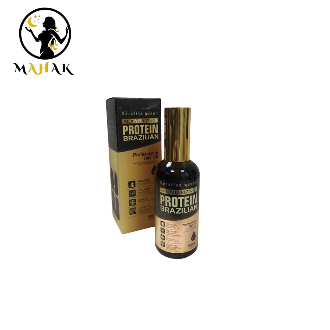روغن ارگان پروتئین کراتین کویین keratin queen Brazilian protein argan hair oil