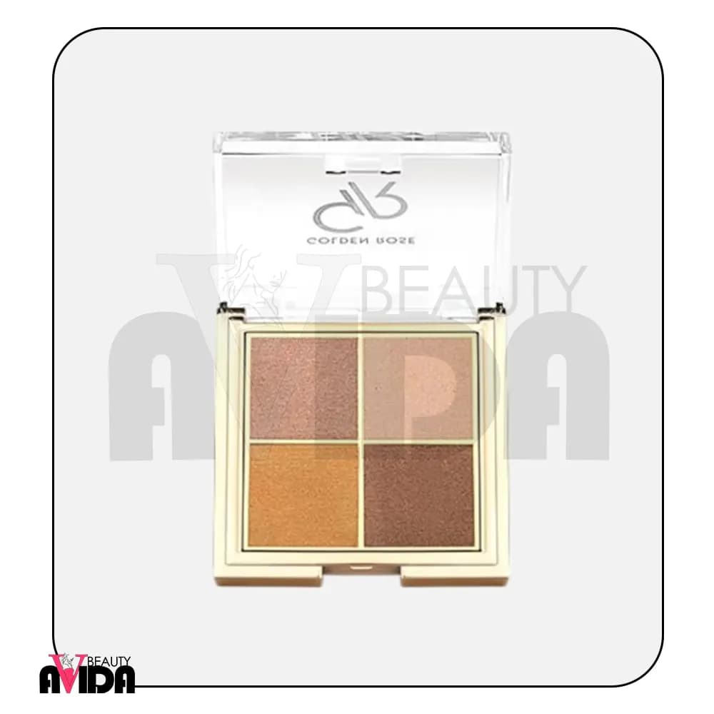 پالت سایه چشم 4 رنگ کواترو گلدن رز کد 07 Bronze Vision — تصویر ۲