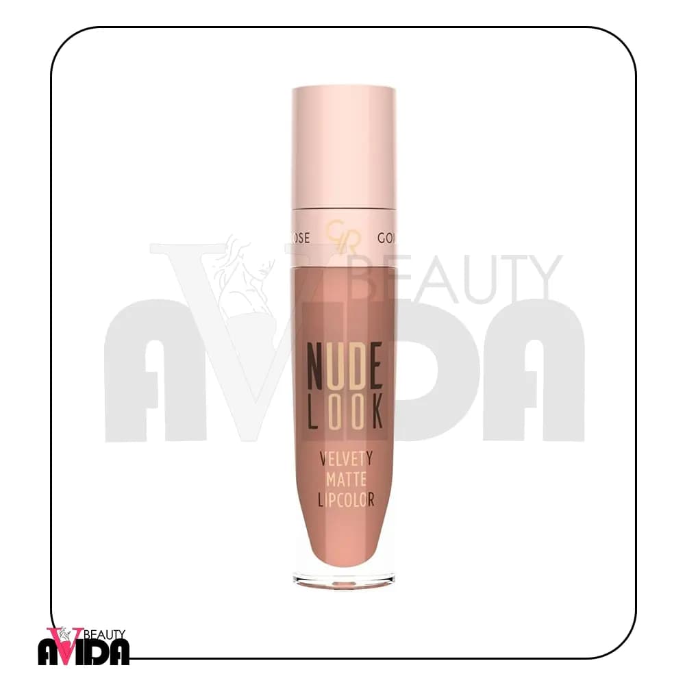 رژلب مایع مات NUDE LOOK گلدن رز کد 01 — تصویر ۴