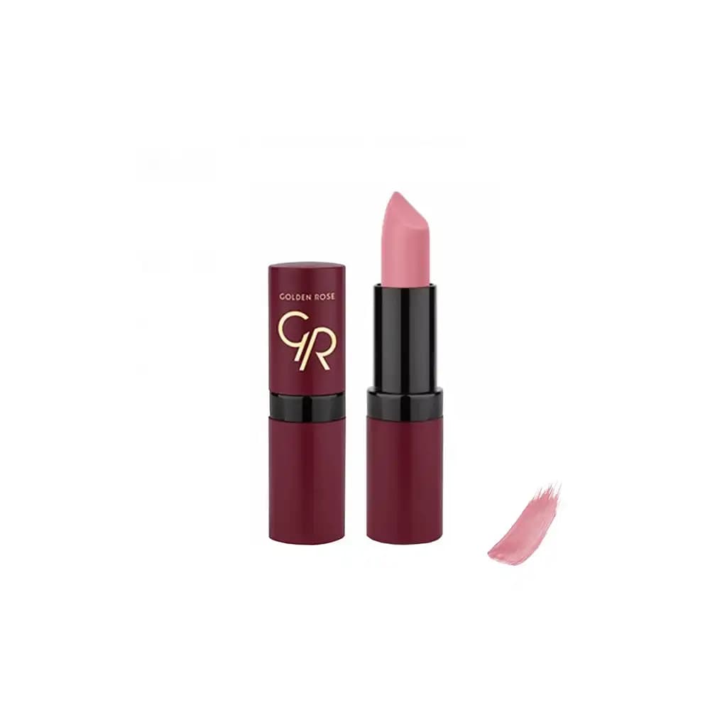 رژ لب جامد گلدن رز مدل Velvet Matte شماره 10 — تصویر ۳