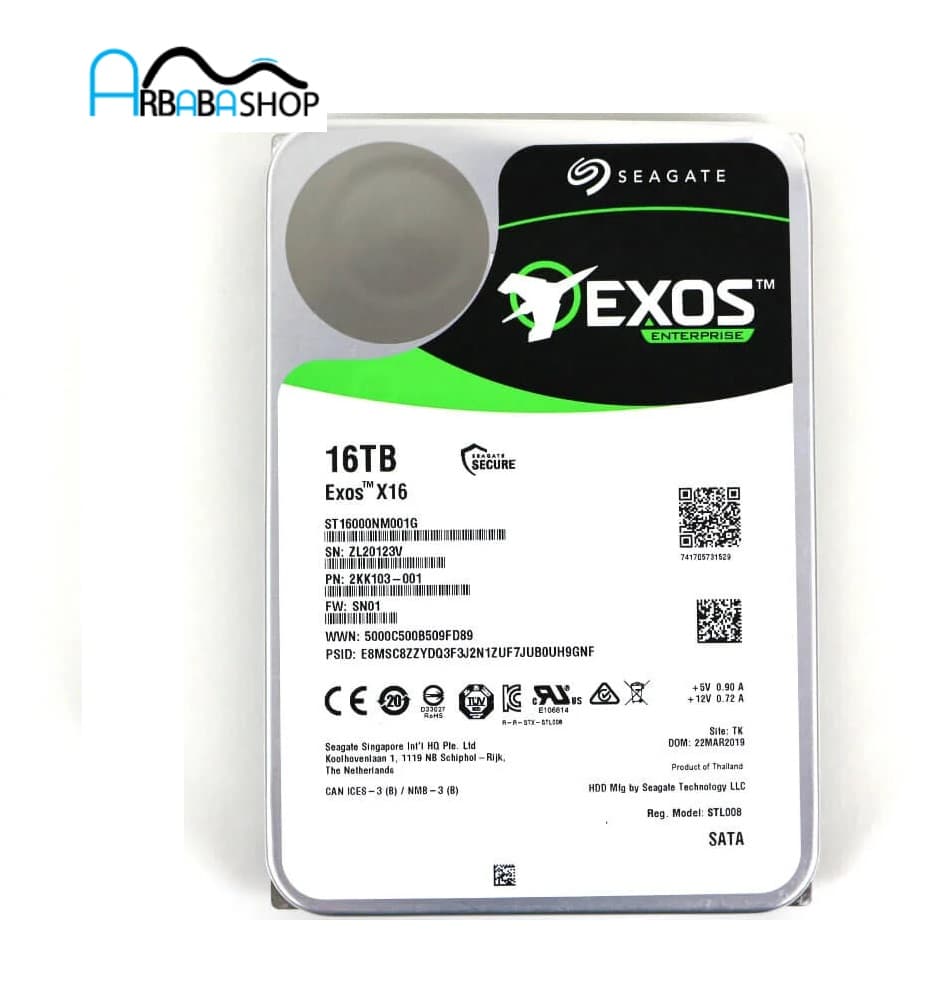 هارد 16 ترابایت سیگیت سری اگزوز Seagate Exos 16TB اورجینال (کارکرده) — تصویر ۲