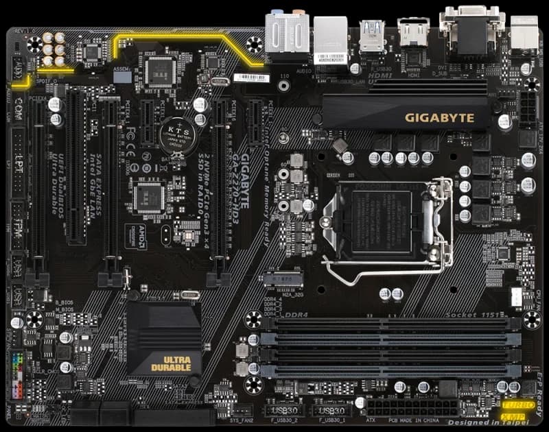 مادربرد گیگابایت مدل استوک Gigabyte Z270 HD3 — تصویر ۳