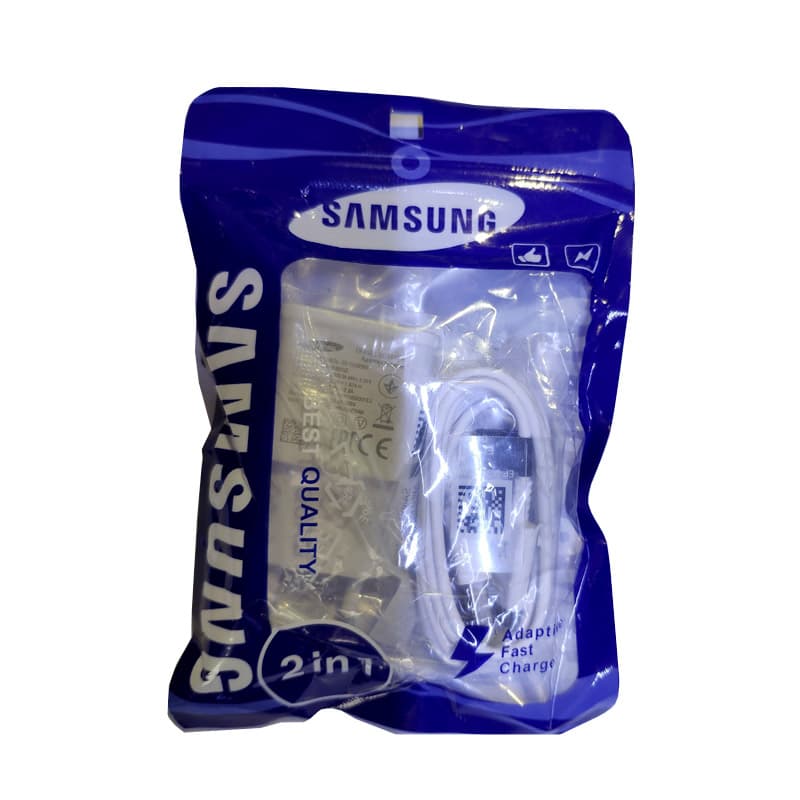 شارژر دیواری سامسونگ مدل D11 به همراه کابل تبدیل میکرو USB — تصویر ۵