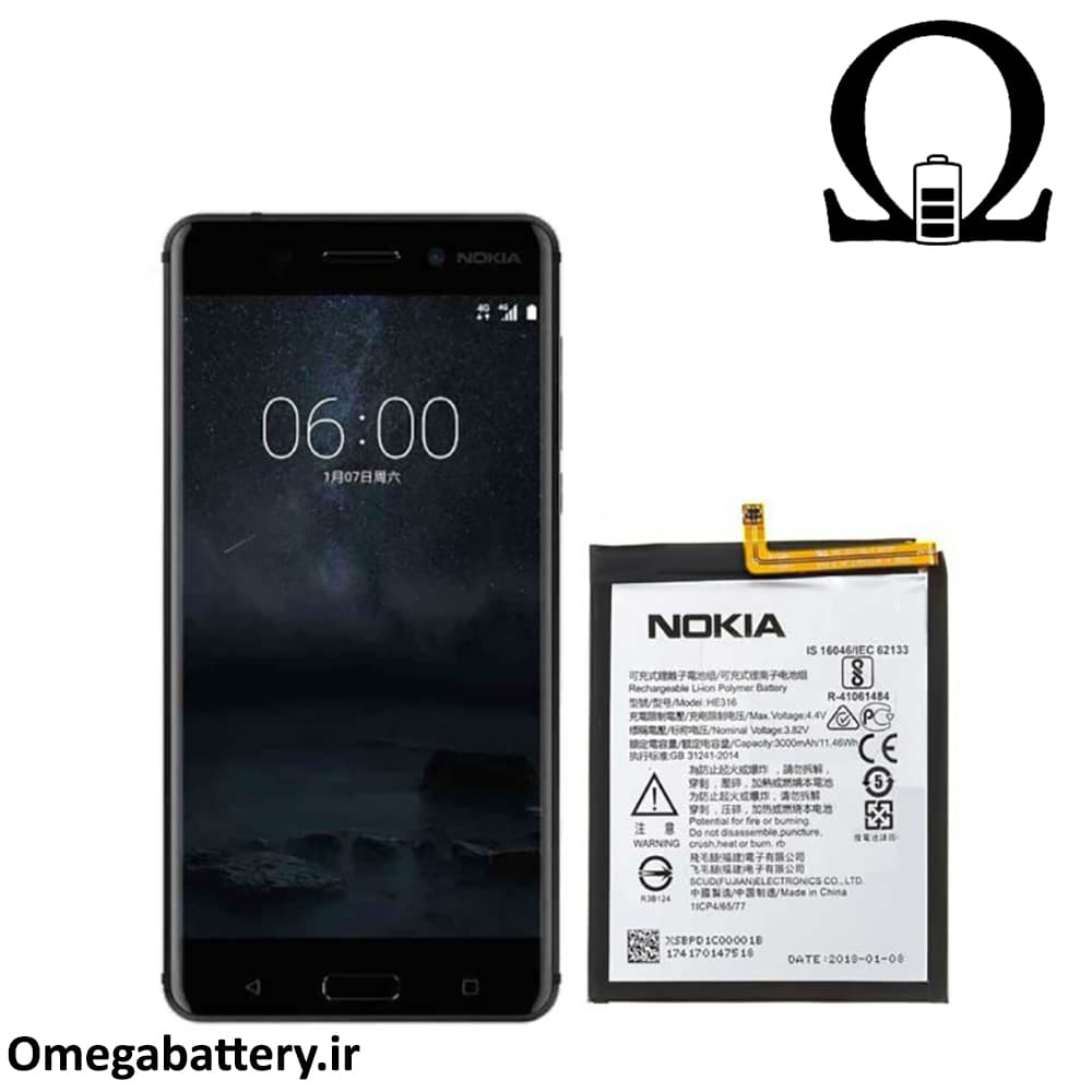 باتری اصلی نوکیا Nokia 6 – HE316 — تصویر ۳