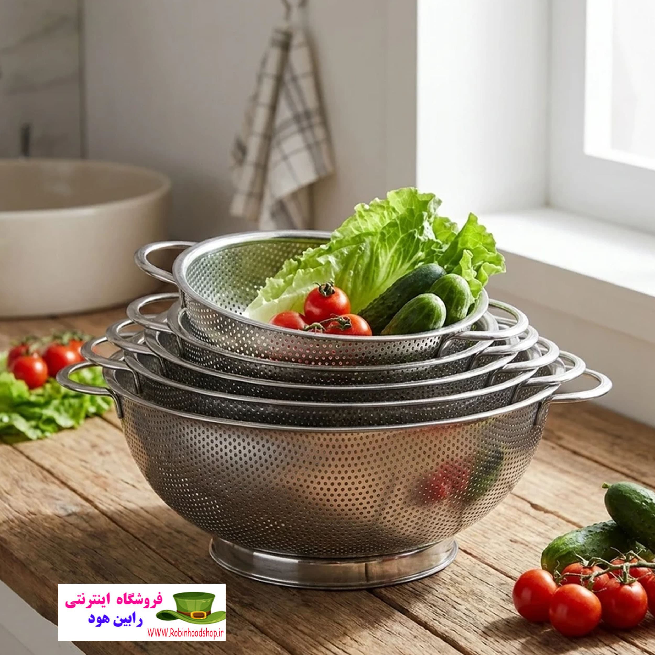 آبکش 6 تایی دسته دار مارک یونیک