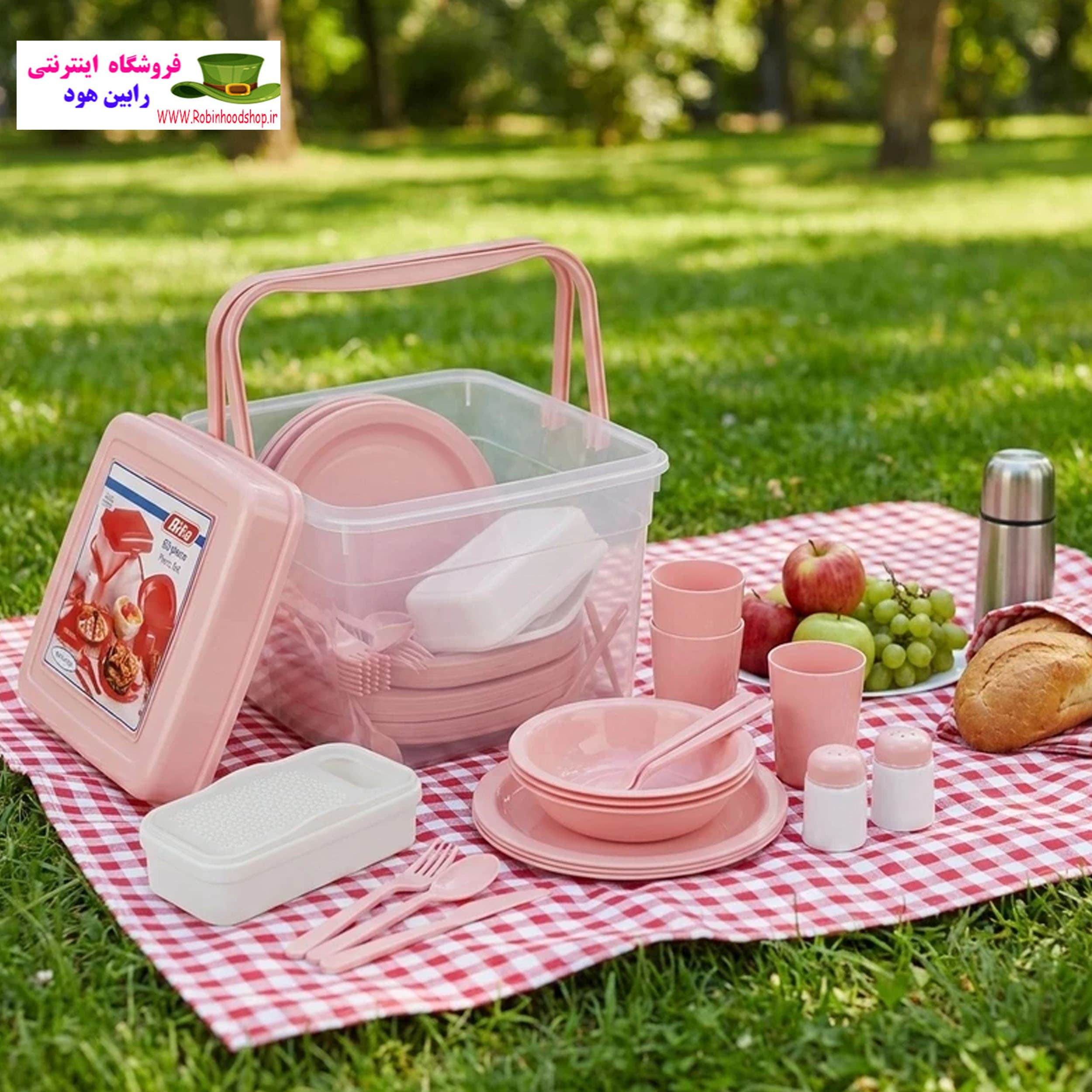 سبد پیک‌نیک بیتا مدل مسافرتی، 63 پارچه