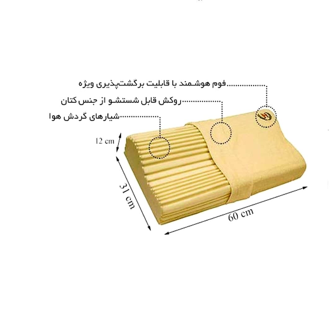 بالشت طبی هوشمند مدل موج شیاردار — تصویر ۴