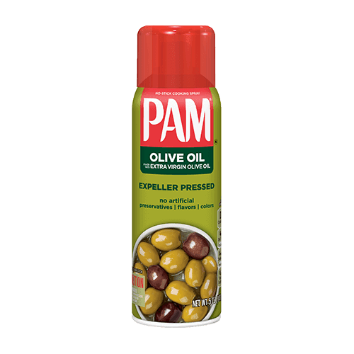 اسپری روغن زیتون رژیمی بدون کالری فرابکر پَم 141 گرم Pam Olive Oil Cooking Spray