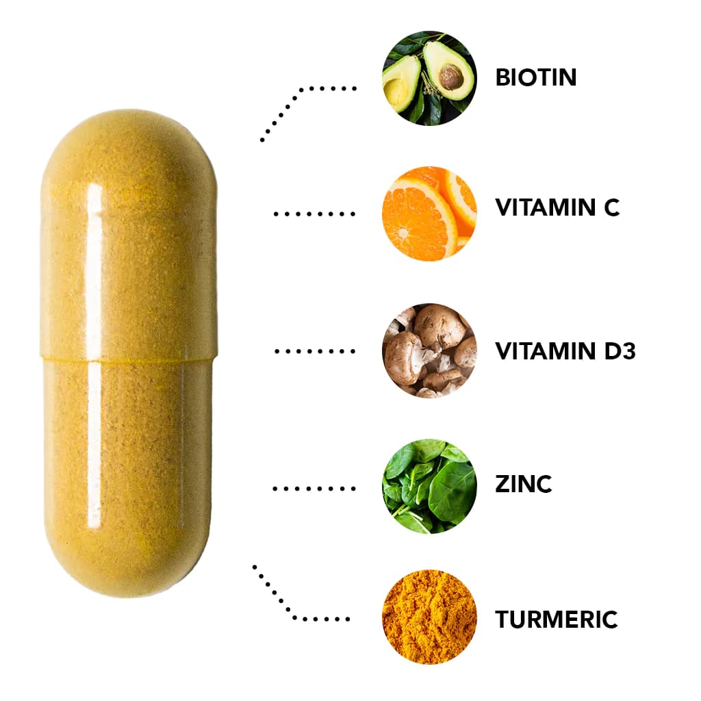 کپسول تقویت کننده مو Advanced Formula هیرتامین (خرید مستقیم از آمریکا) — تصویر ۶