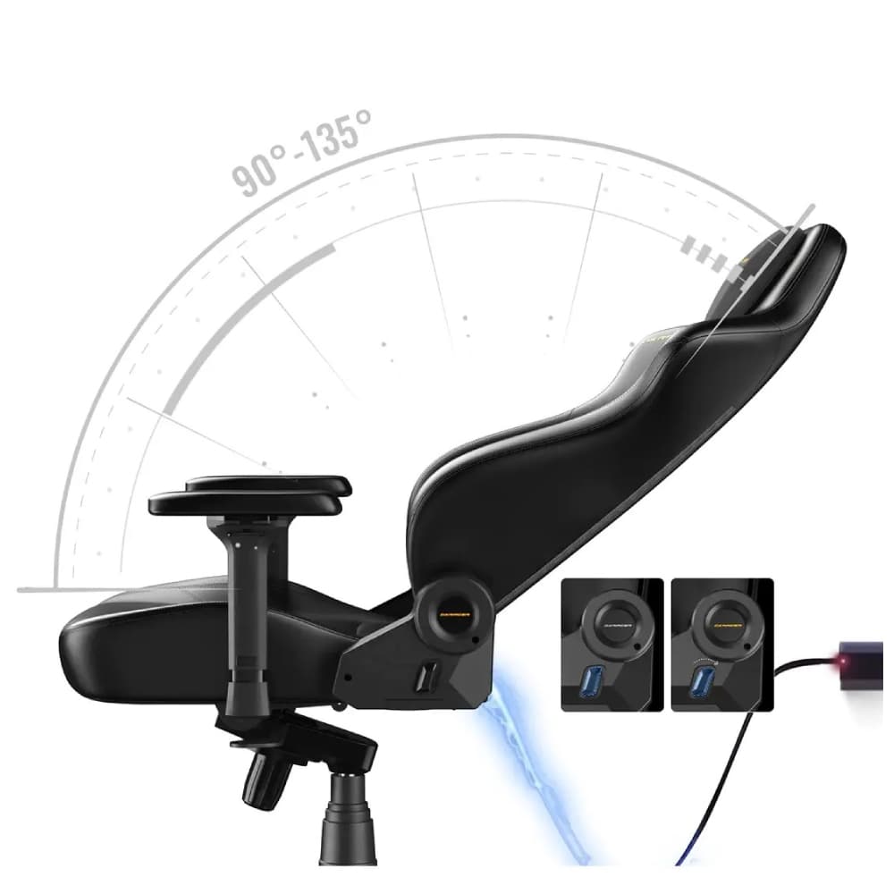 صندلی گیمینگ دی ایکس ریسر Martian Series 2025 XL Black — تصویر ۷