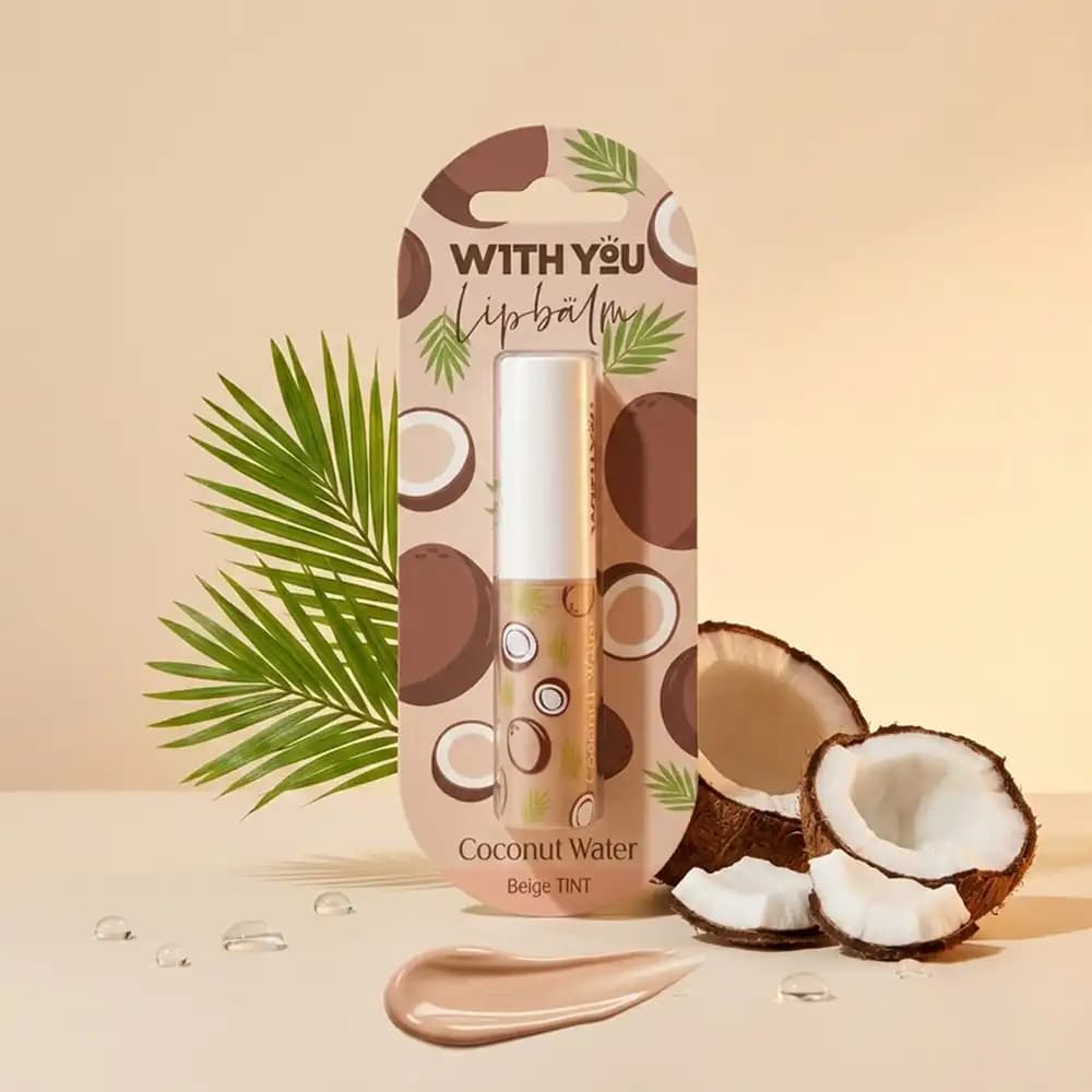 بالم لب رنگی ویت یو (With You) رایحه آب نارگیل رنگ بژ (Beige Tint) وزن ۲.۶ گرم — تصویر ۳