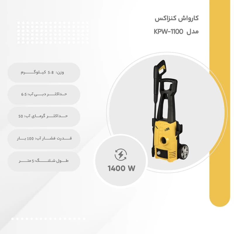 کارواش 100 بار کنزاکس 1100 — تصویر ۲