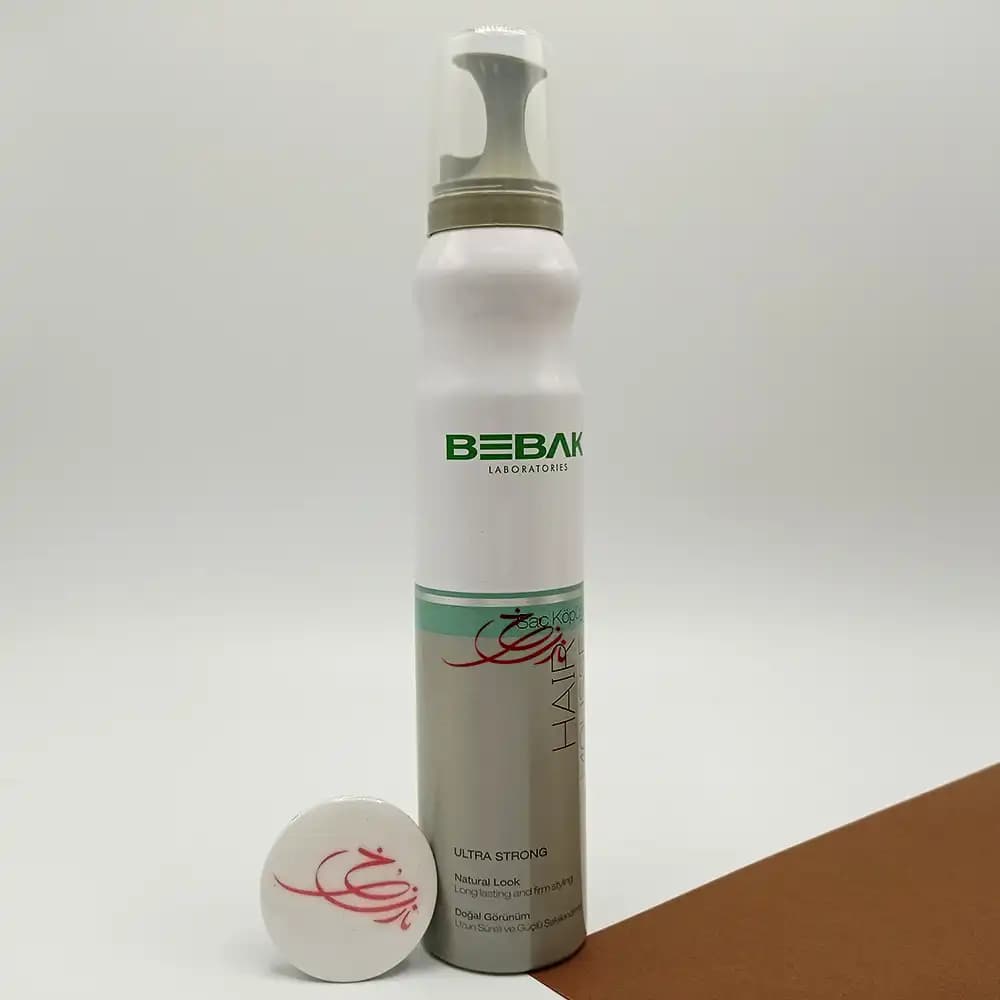 اسپری موس مو بباک BEBAK مدل اولترا استرانگ ULTRA STRONG حجم 200 میلی لیتر