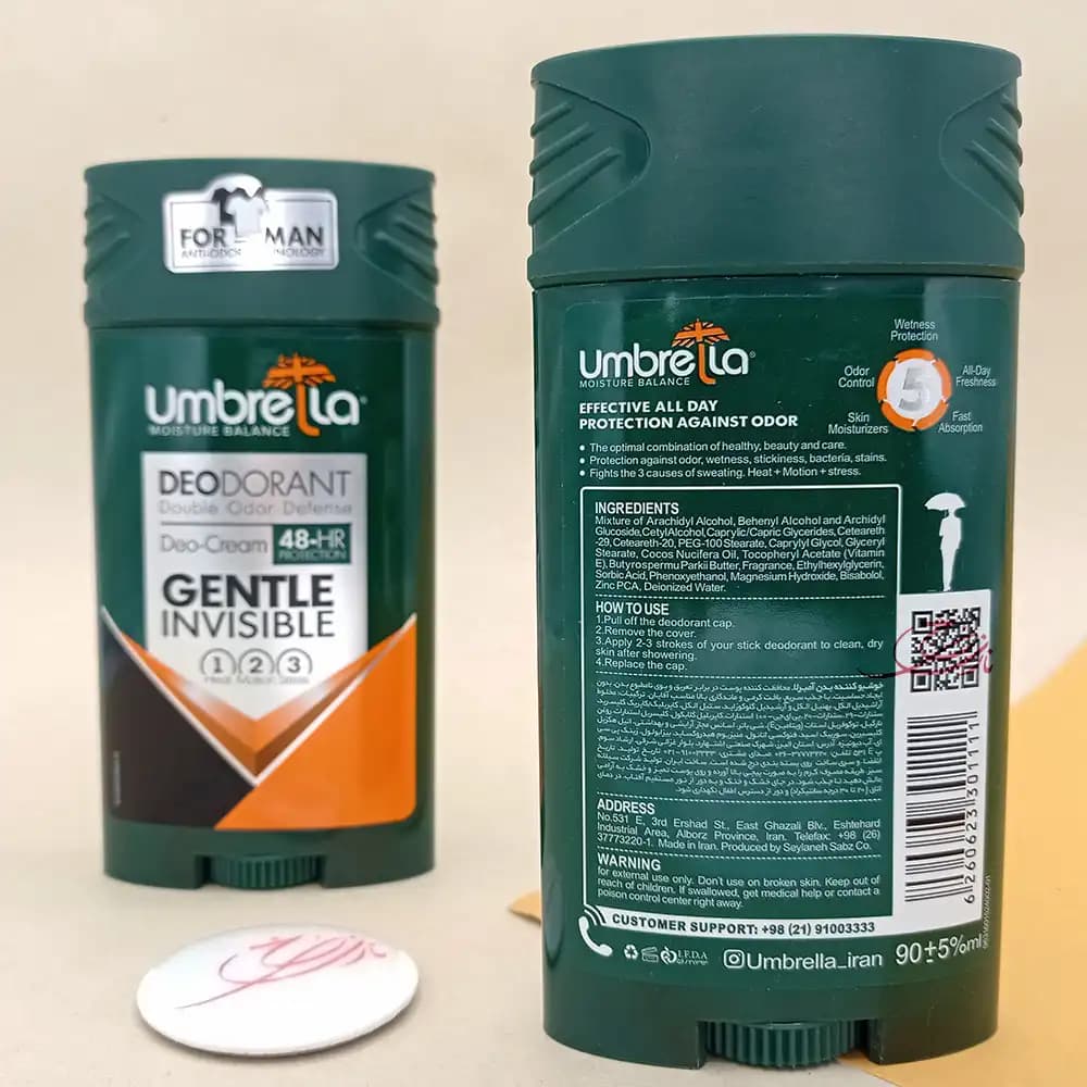 مام صابونی آمبرلا مردانه Umbrella مدل جنتل GENTLE حجم 90 میلی لیتر — تصویر ۲