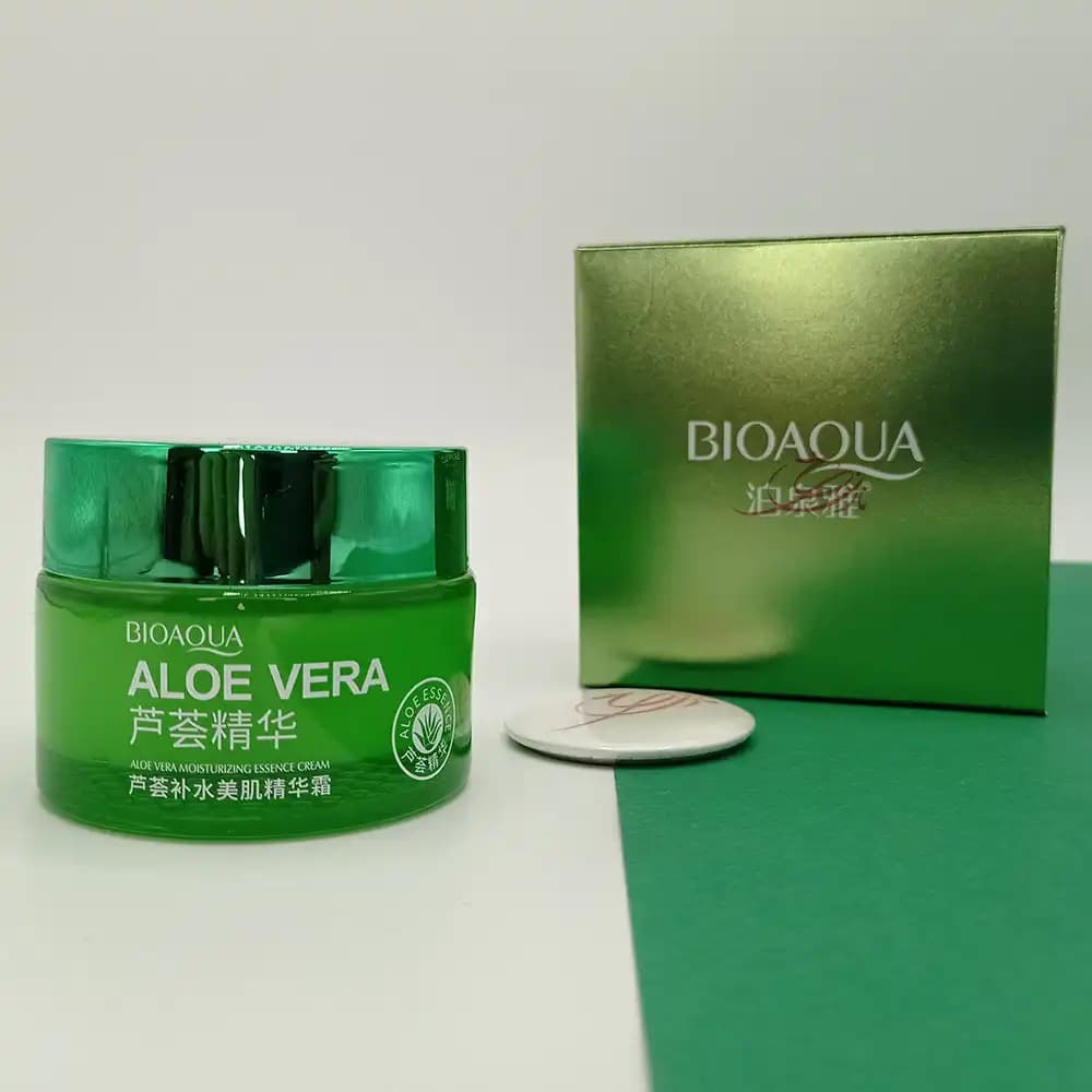 کرم مرطوب کننده پوست آلوئه ورا بیوآکوا BIOAOUA مدل کاسه ای حجم 50 میلی لیتر