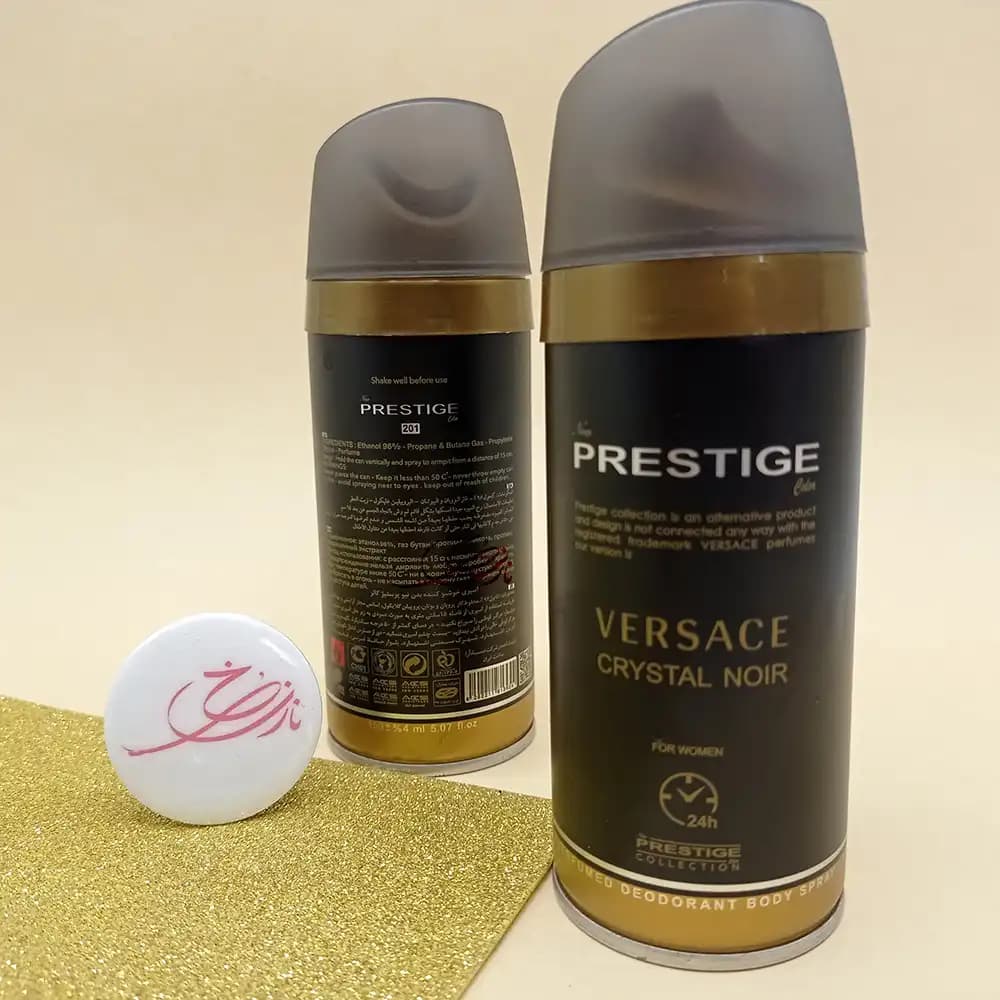 اسپری بدن پرستیژ رایحه ورساچ کریستال نویر VERSACE زنانه حجم 150 میلی لیتری — تصویر ۶