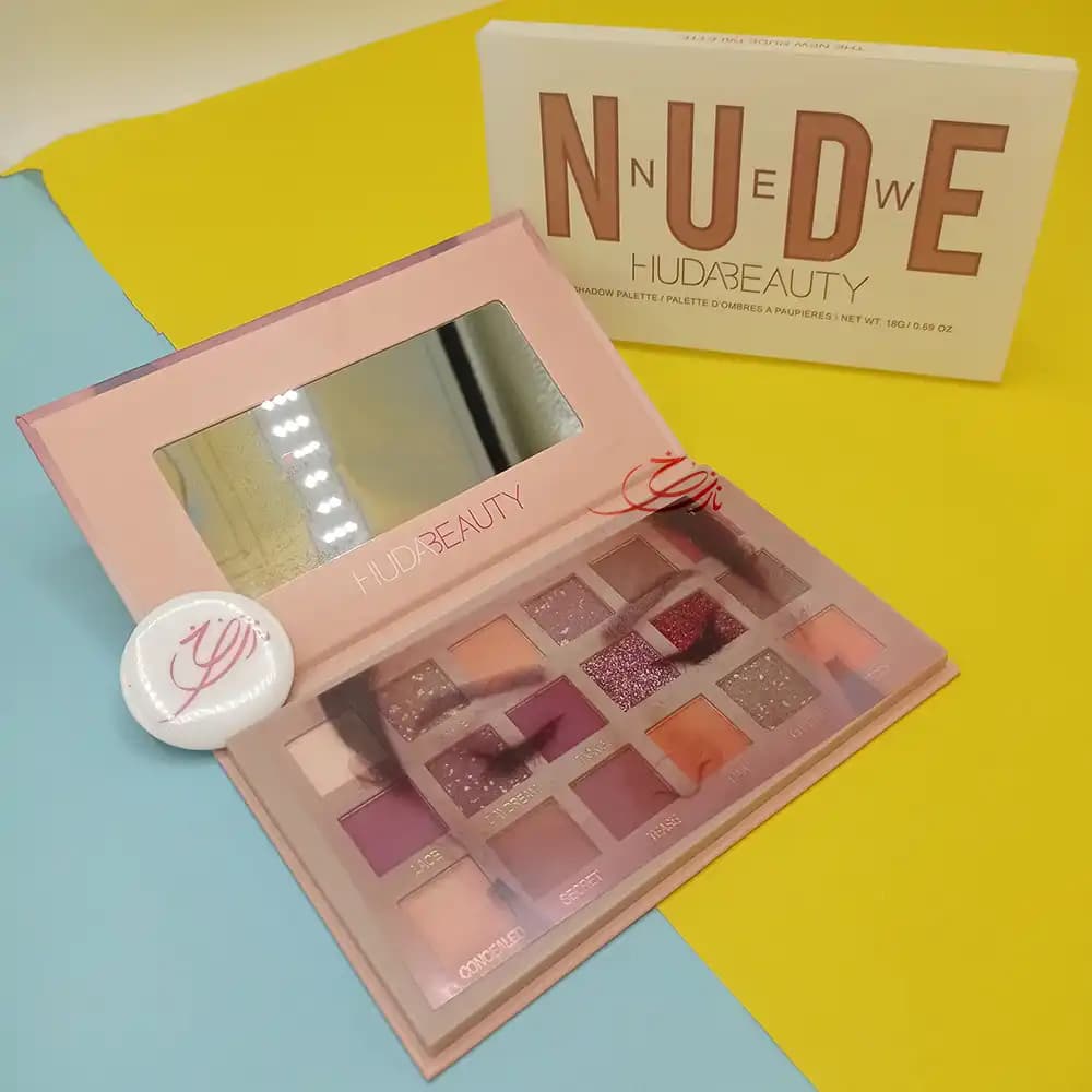 پالت سایه هدی بیوتی 18 رنگی مدل NUDE