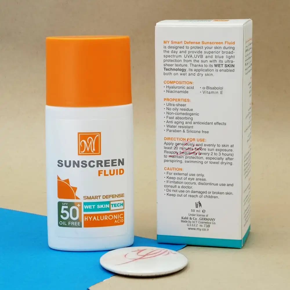 ضد آفتاب فلوئید مای MY مدل هیالورونیک اسید (+SPF 50) حجم 50 میلی لیتری — تصویر ۲