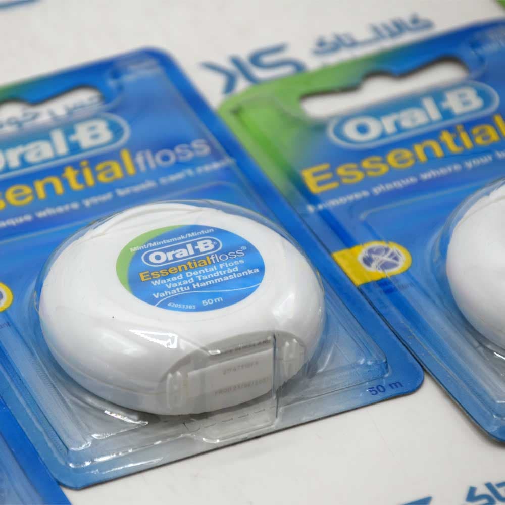 نخ دندان اورال بی ORAL-B اصل مدل Essential Floss با رایحه نعنا طول 50 متر — تصویر ۲