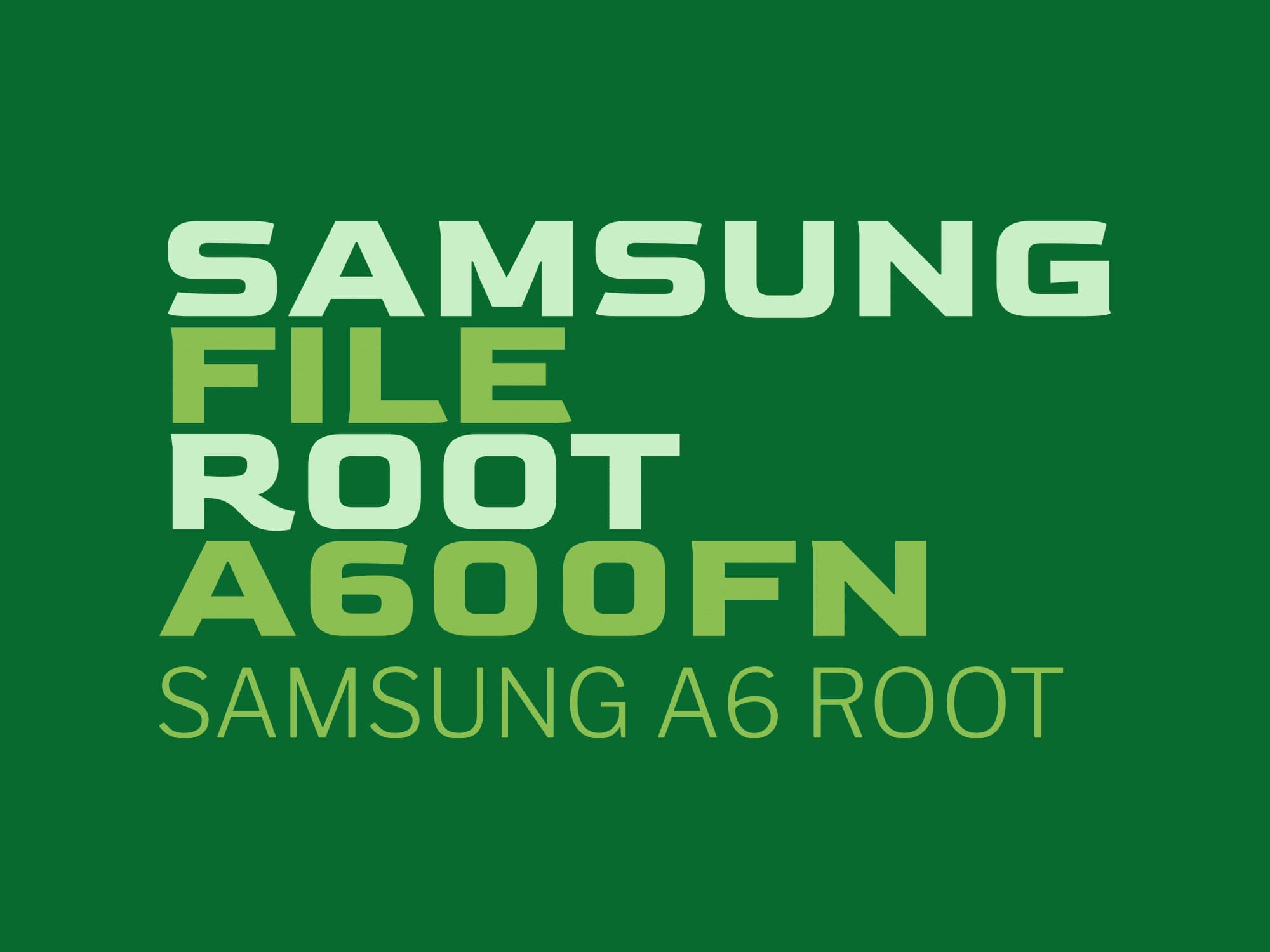 A600FN U4 ROOT – فایل روت A6 — تصویر ۲