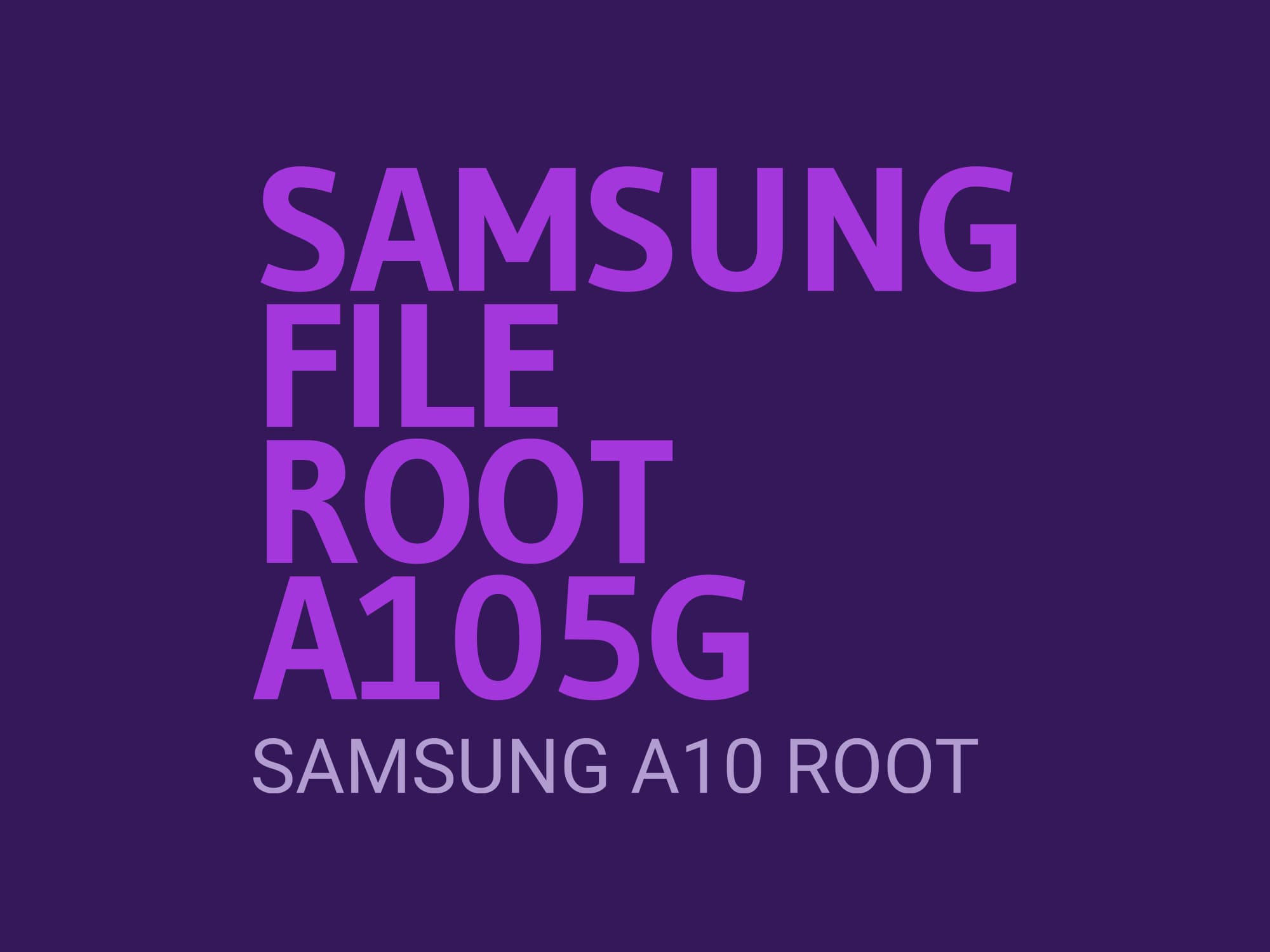 A105G U2 ROOT – فایل روت A10 — تصویر ۲