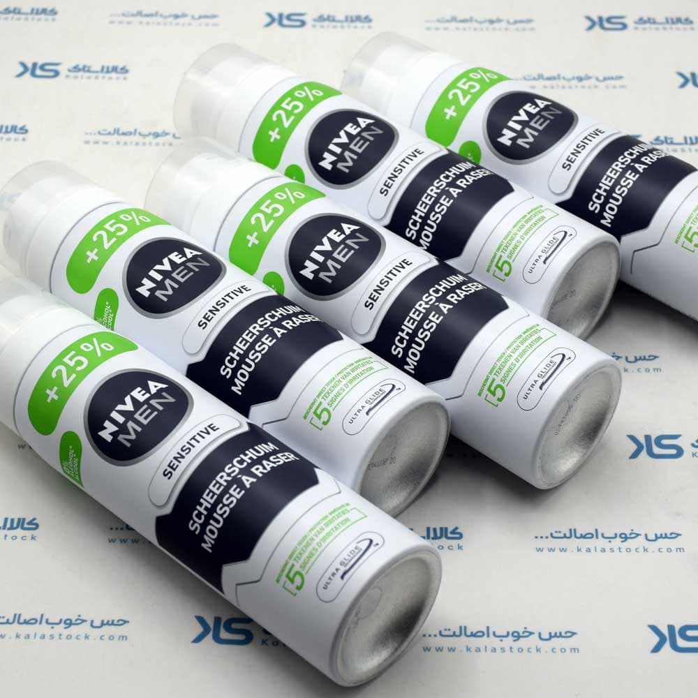 فوم اصلاح نیوآ NIVEA اصلی آلمان مدل Sensitive حجم 250 میلی لیتر — تصویر ۱۰