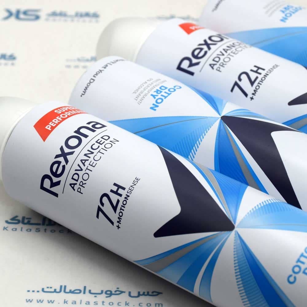 اسپری بدن ضد تعریق زنانه رکسونا REXONA اصل آرژانتین مدل Cotton Dry حجم 200 میلی لیتر — تصویر ۱۱