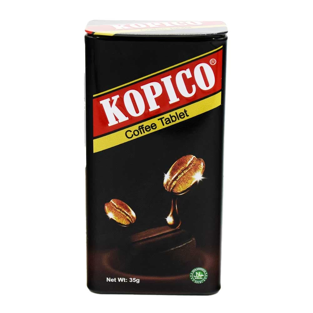 قرص قهوه کوپیکو KOPICO اصل اندونزی قوطی فلزی 35 گرمی