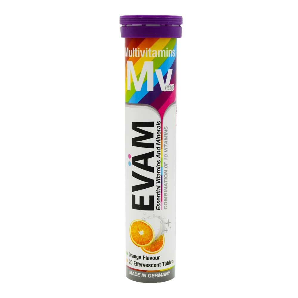 قرص جوشان ایوام Evam اصل آلمان مدل مولتی ویتامین بسته 20 عددی