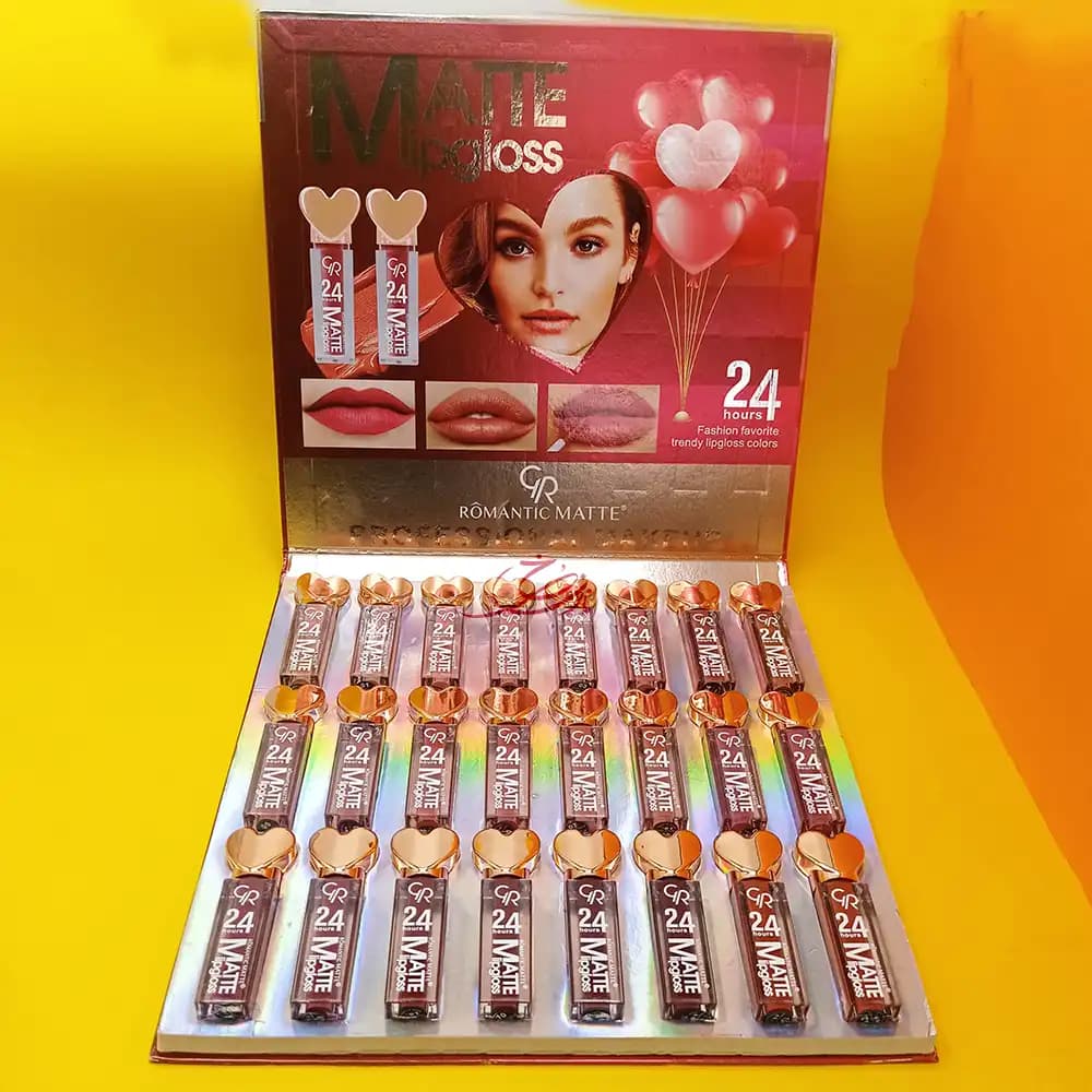 رژ لب مایع رمانتیک ROMANTIC MATTE کتابی 24 عددی — تصویر ۲