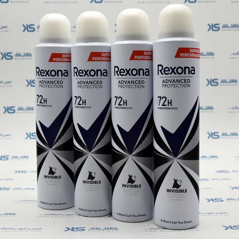 اسپری بدن ضد تعریق زنانه رکسونا REXONA اصل آرژانتین مدل Invisible حجم 200 میلی لیتر — تصویر ۱۲