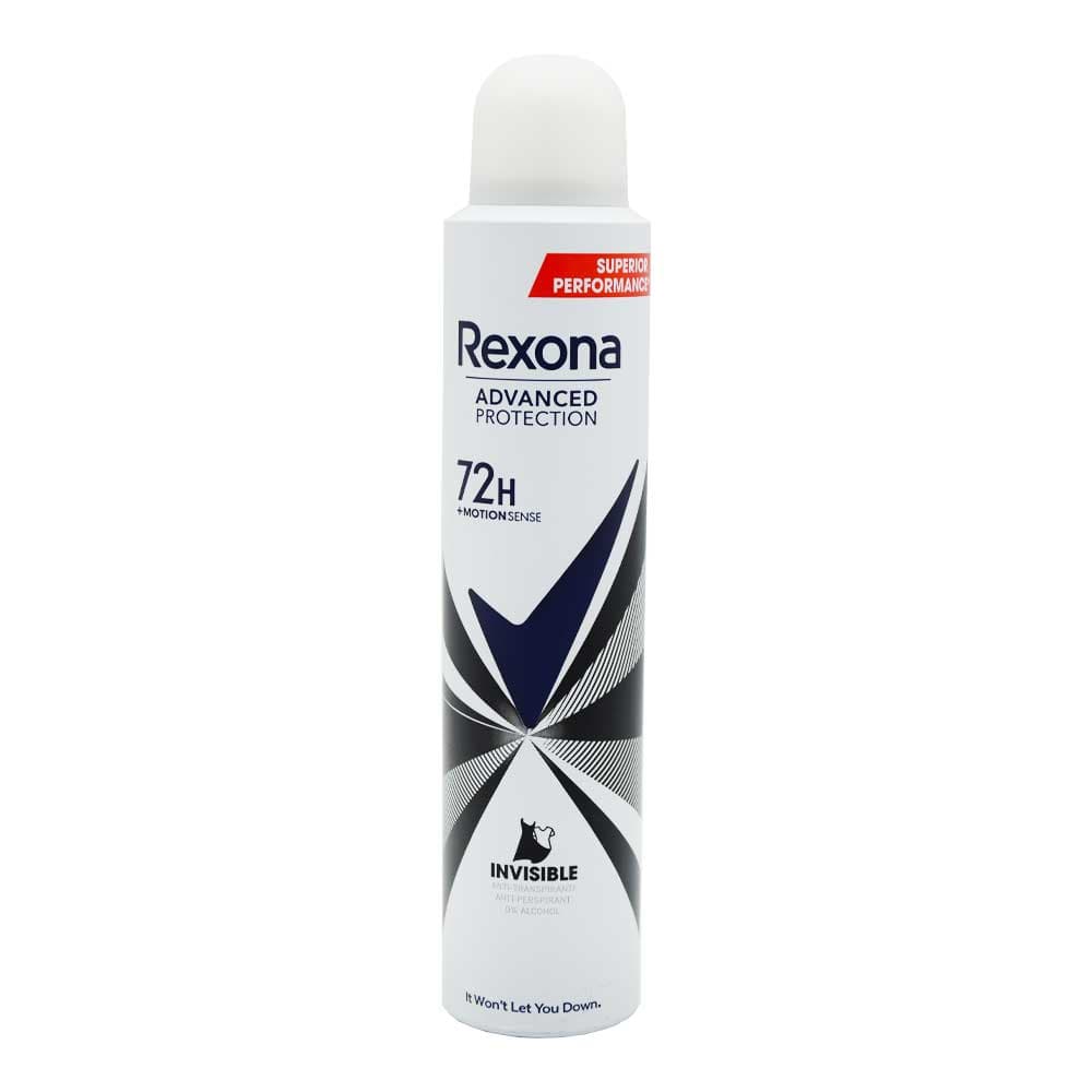 اسپری بدن ضد تعریق زنانه رکسونا REXONA اصل آرژانتین مدل Invisible حجم 200 میلی لیتر — تصویر ۸