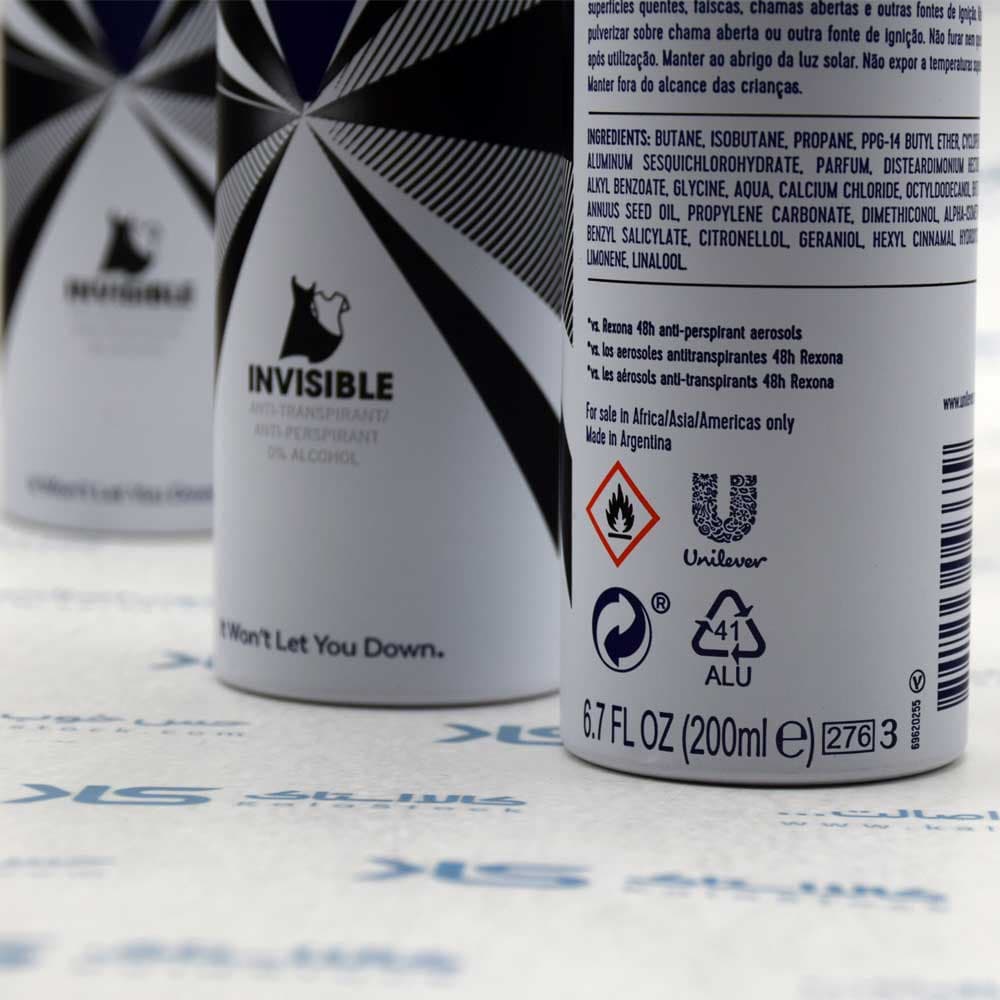 اسپری بدن ضد تعریق زنانه رکسونا REXONA اصل آرژانتین مدل Invisible حجم 200 میلی لیتر — تصویر ۹