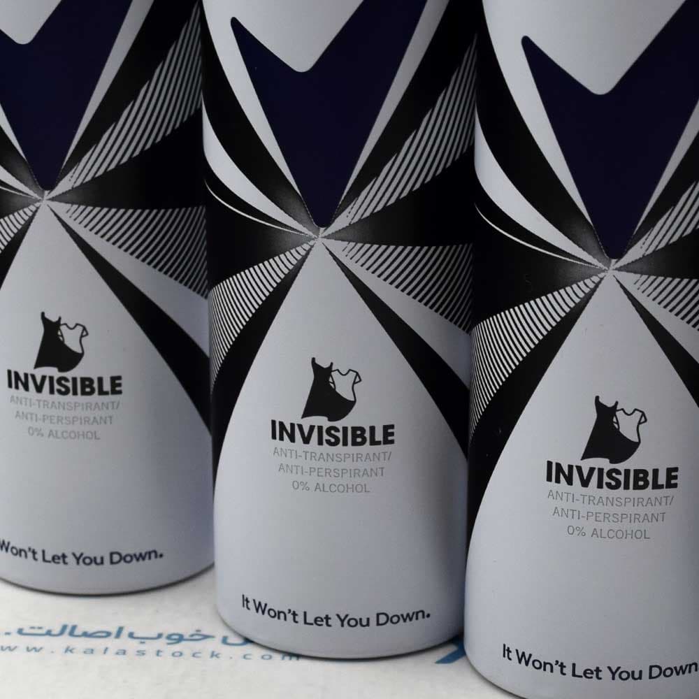 اسپری بدن ضد تعریق زنانه رکسونا REXONA اصل آرژانتین مدل Invisible حجم 200 میلی لیتر — تصویر ۶