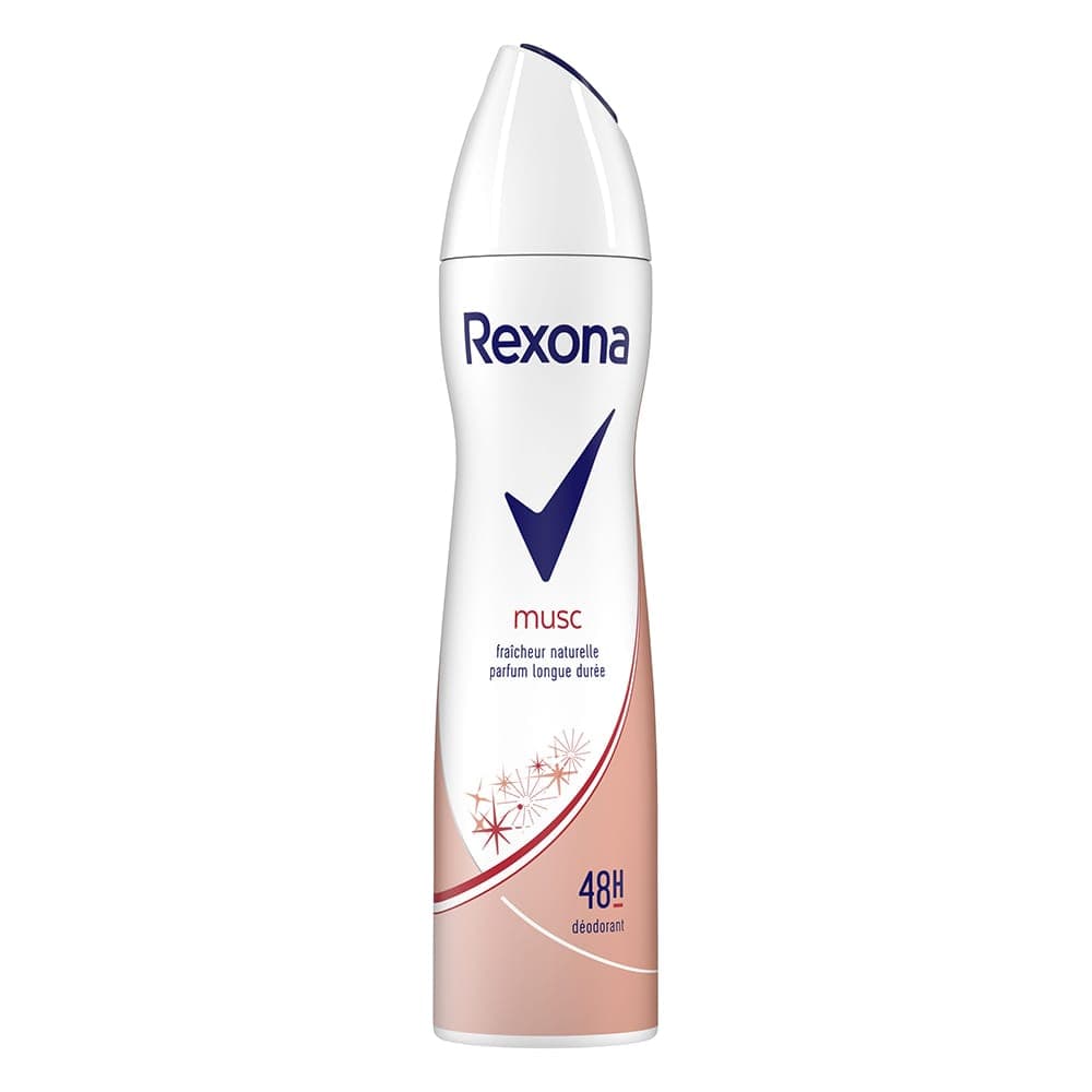 اسپری بدن ضد تعریق رکسونا REXONA اصلی ایتالیایی مدل Musc حجم 200 میلی لیتر