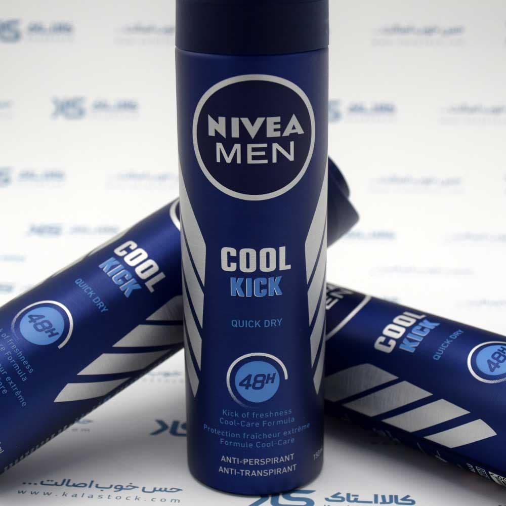 اسپری مردانه نیوآ NIVEA اصلی آلمانی مدل Cool kick حجم 150 میلی لیتر — تصویر ۷