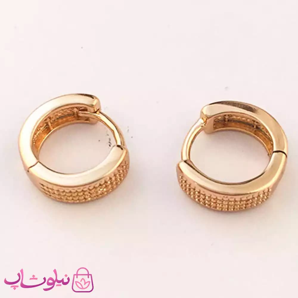 گوشواره حلقه ای کوچک زنانه ژوپینگ کد 2358 — تصویر ۶