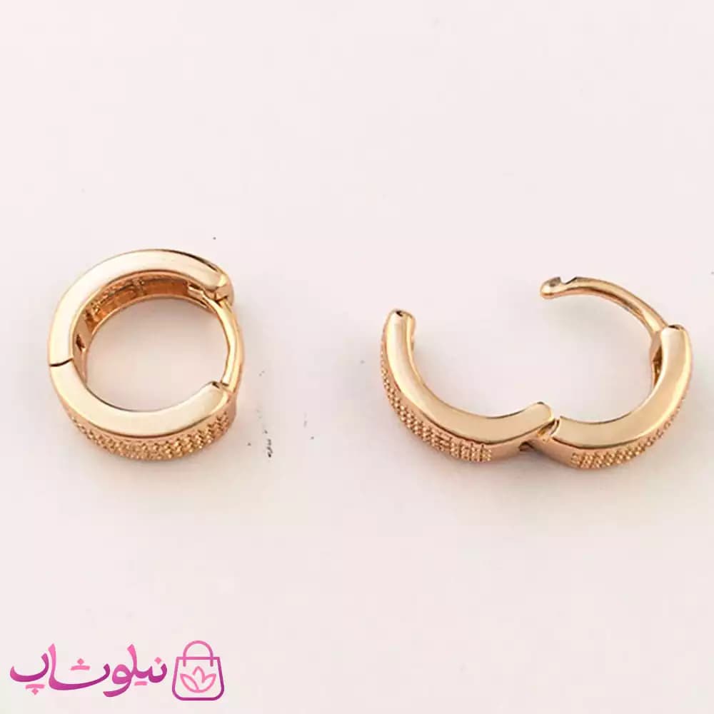 گوشواره حلقه ای کوچک زنانه ژوپینگ کد 2358 — تصویر ۷