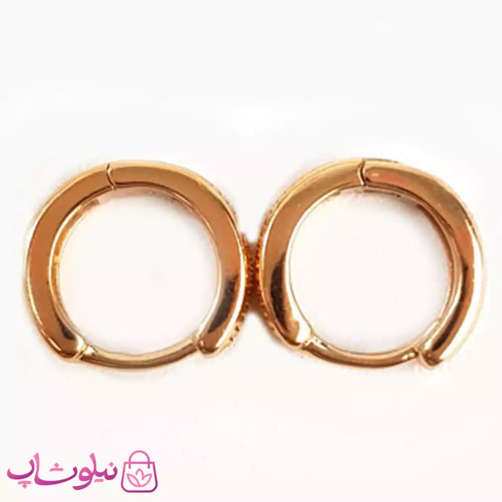 گوشواره حلقه ای کوچک زنانه ژوپینگ کد 2358 — تصویر ۸