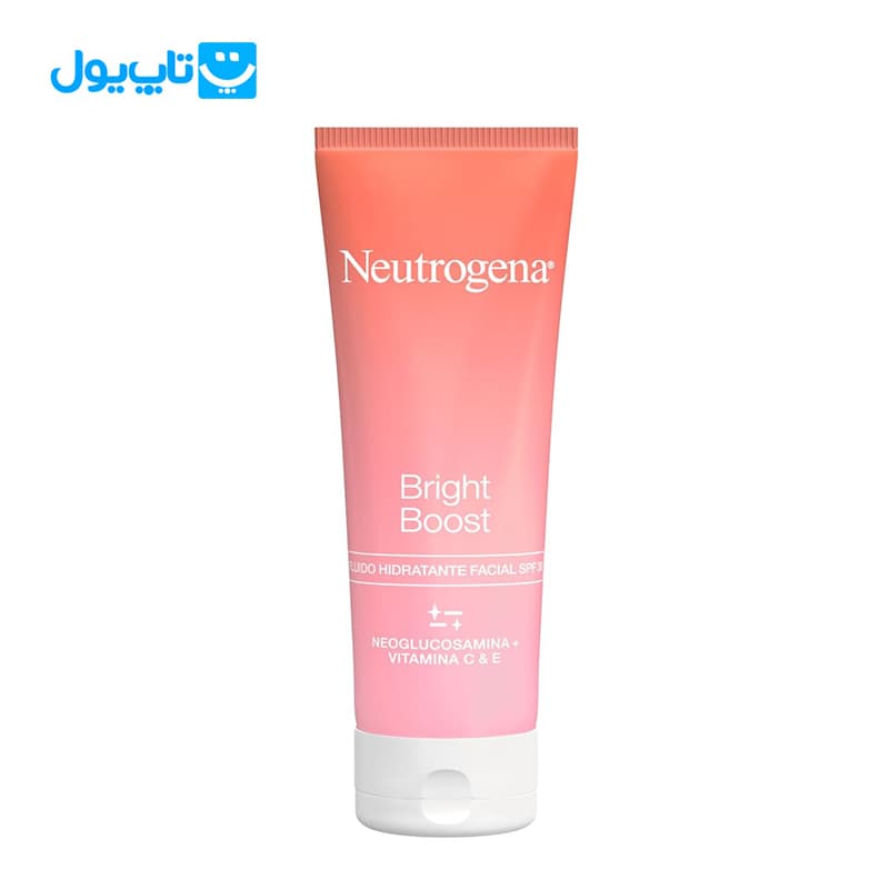 فلوئید ضد آفتاب نوتروژینا Neutrogena مدل Bright Boost SPF 30 آبرسان اصل اسپانیا حجم 50 میلی‌لیتر — تصویر ۸