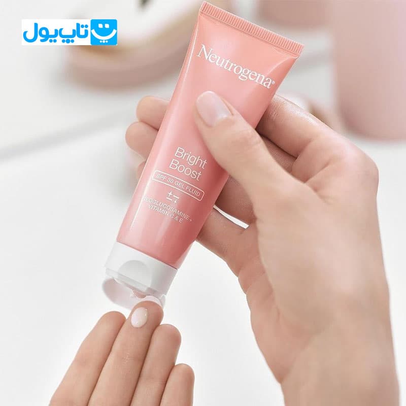 فلوئید ضد آفتاب نوتروژینا Neutrogena مدل Bright Boost SPF 30 آبرسان اصل اسپانیا حجم 50 میلی‌لیتر — تصویر ۶