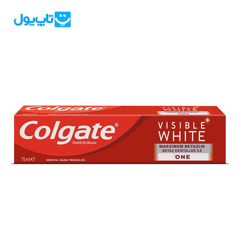 خمیر دندان کلگیت Colgate مدل Visible White One سفید کننده حجم 75 میلی لیتر — تصویر ۲