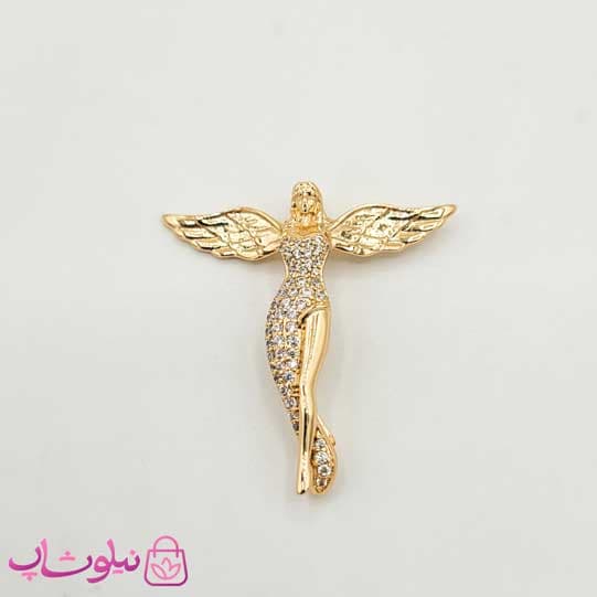 پلاک زنانه ژوپینگ طرح فرشته کد 495