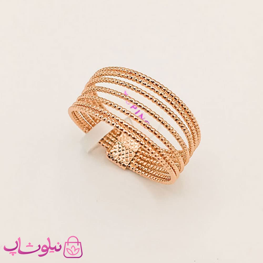 انگشتر زنانه ژوپینگ 7 ردیفه کد 3491 — تصویر ۳