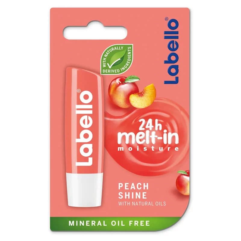 بالم لب شاین دار هلو لابلو ا Labello Peach Shine Lip Balm — تصویر ۲