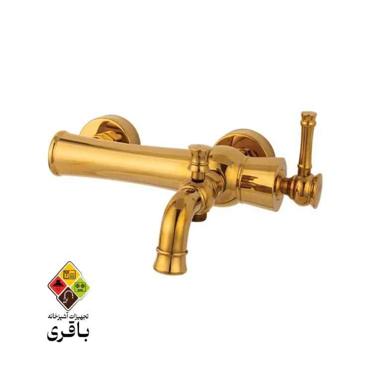 شیر حمام راسان مدل الیزه طلایی — تصویر ۵