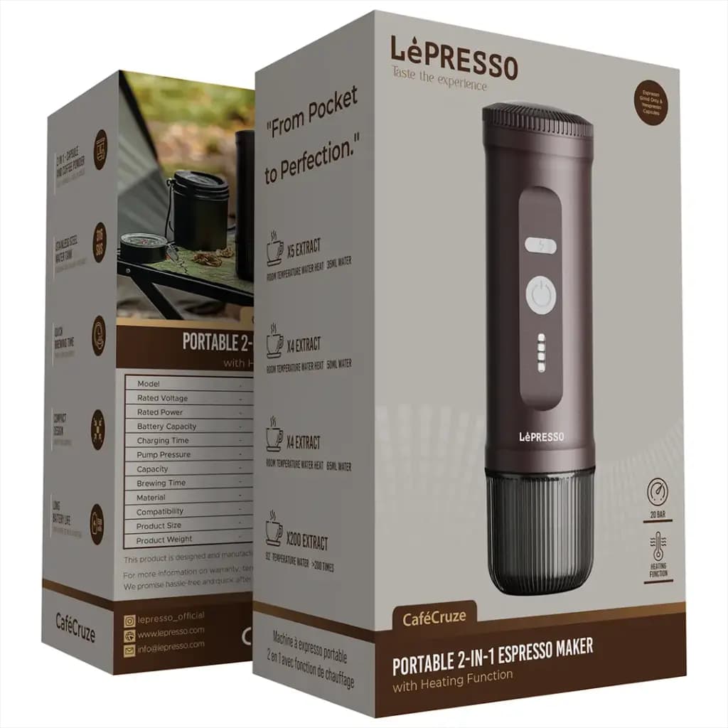اسپرسوساز قابل حمل ۲ در ۱ مدل LPCFFPCM0095 لپرسو — تصویر ۹