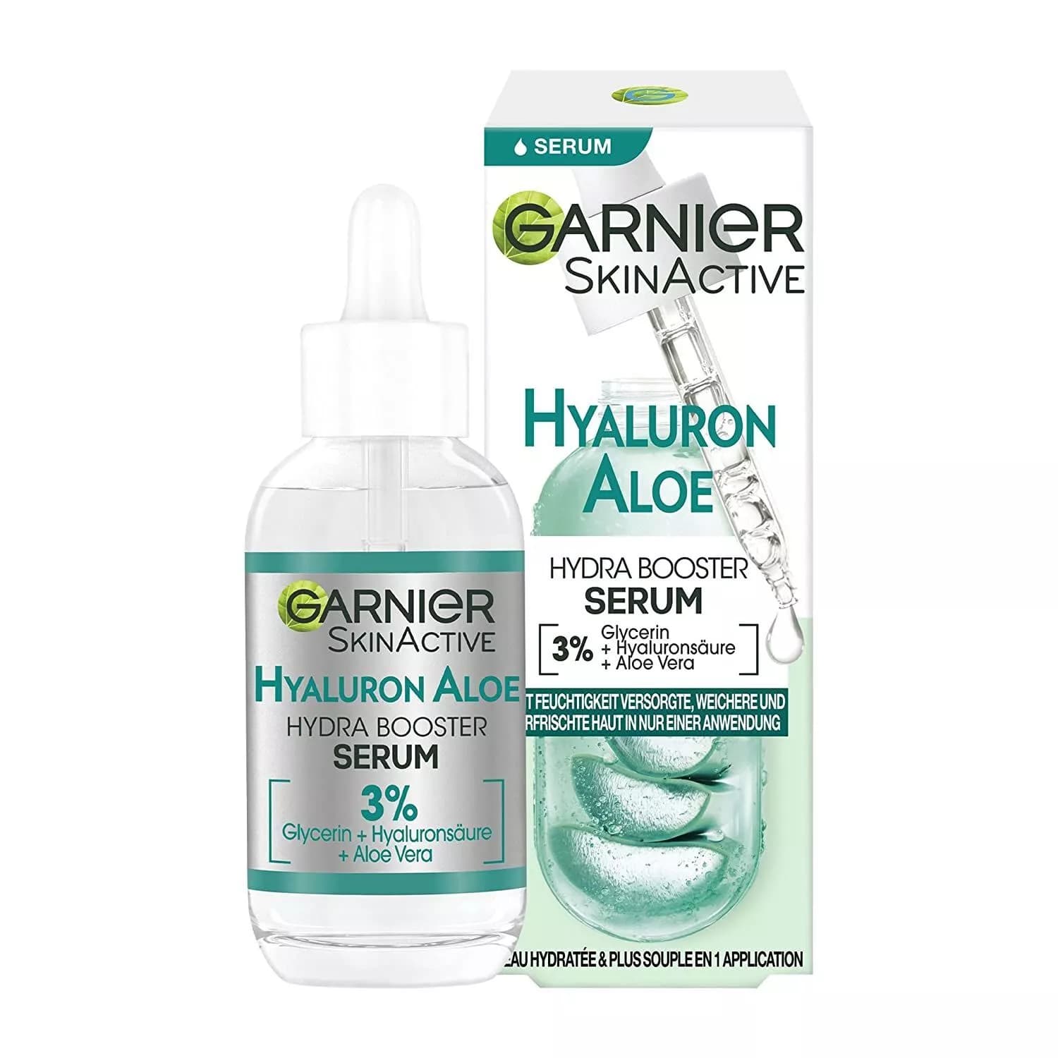 سرم آبرسان گارنیر Garnier مدل هیالورونیک آلوئه Hyaluronic Aloe حجم 30 میل — تصویر ۲