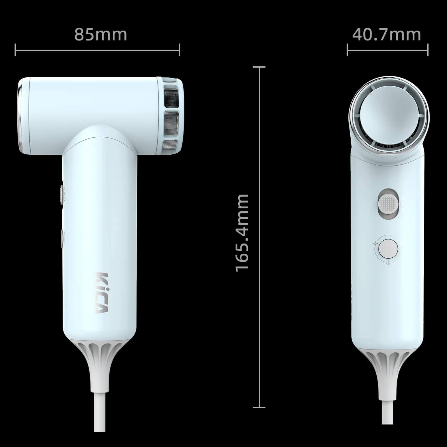 سشوار مسافرتی کیکا مدل Kica Hair Dryer — تصویر ۸