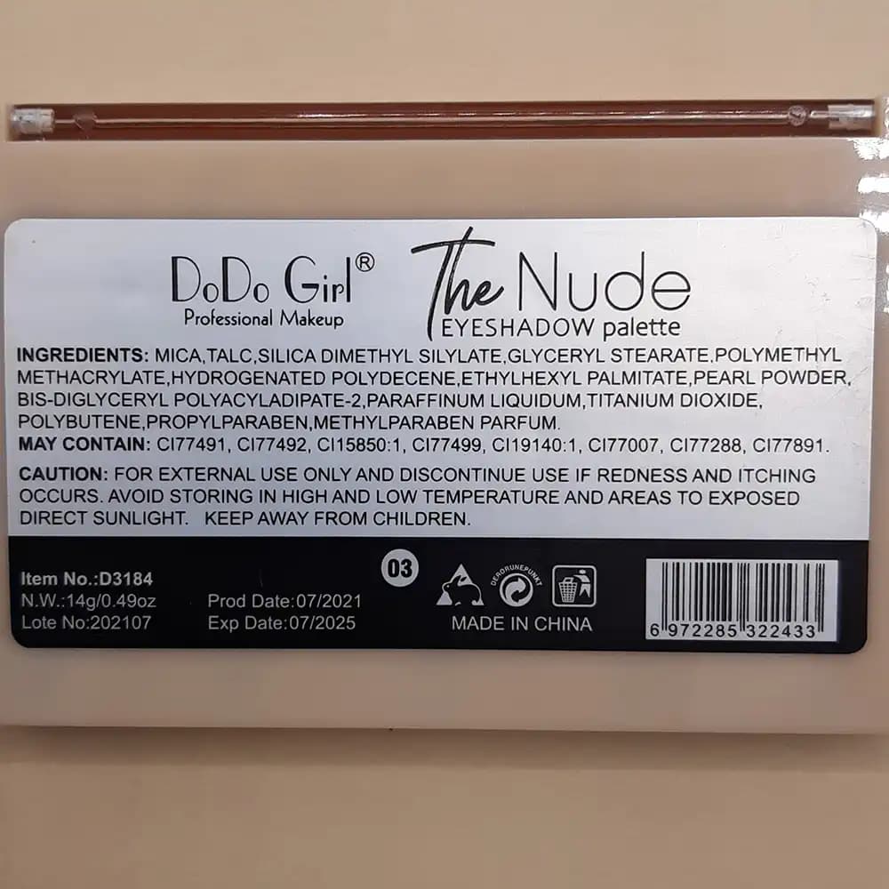 پالت سایه چشم 20 رنگ دودوگرل DoDoGirl مدل مات و شاین شماره 03 — تصویر ۳